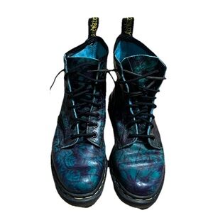 Dr. Martens VTG Vintage Made in England MIE 1460 Rub Off Tie Dye Marble Boot UK5